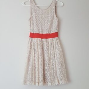 Audrey 3+1 Off White Crochet Dress